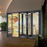 Warren folding door design with grill glass bifold door for sale